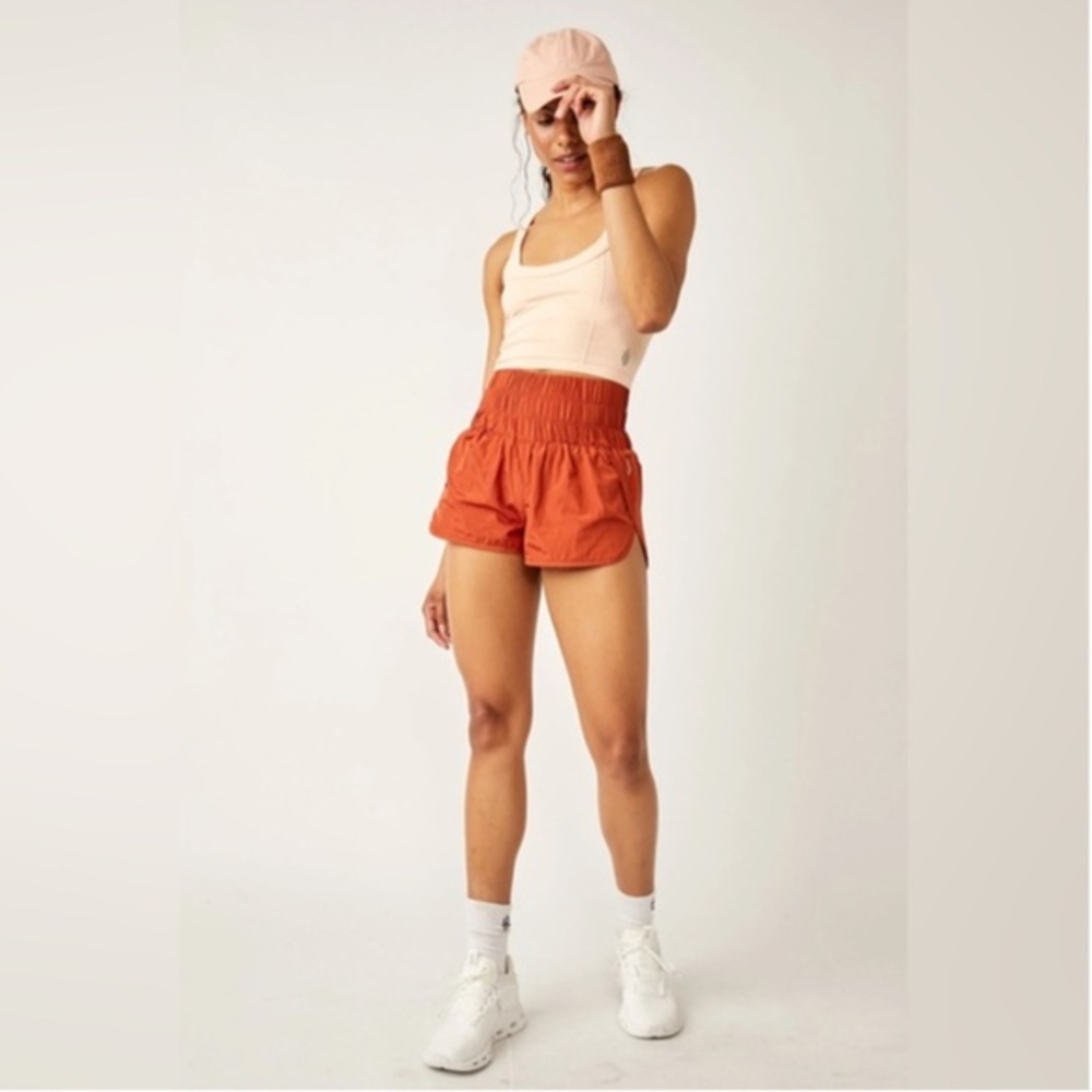 Free People Way Home Shorts Burnt Orange Rust Size Small